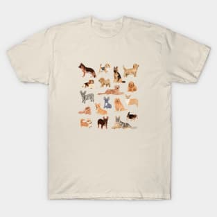 Great collection of dogs illustrations T-Shirt